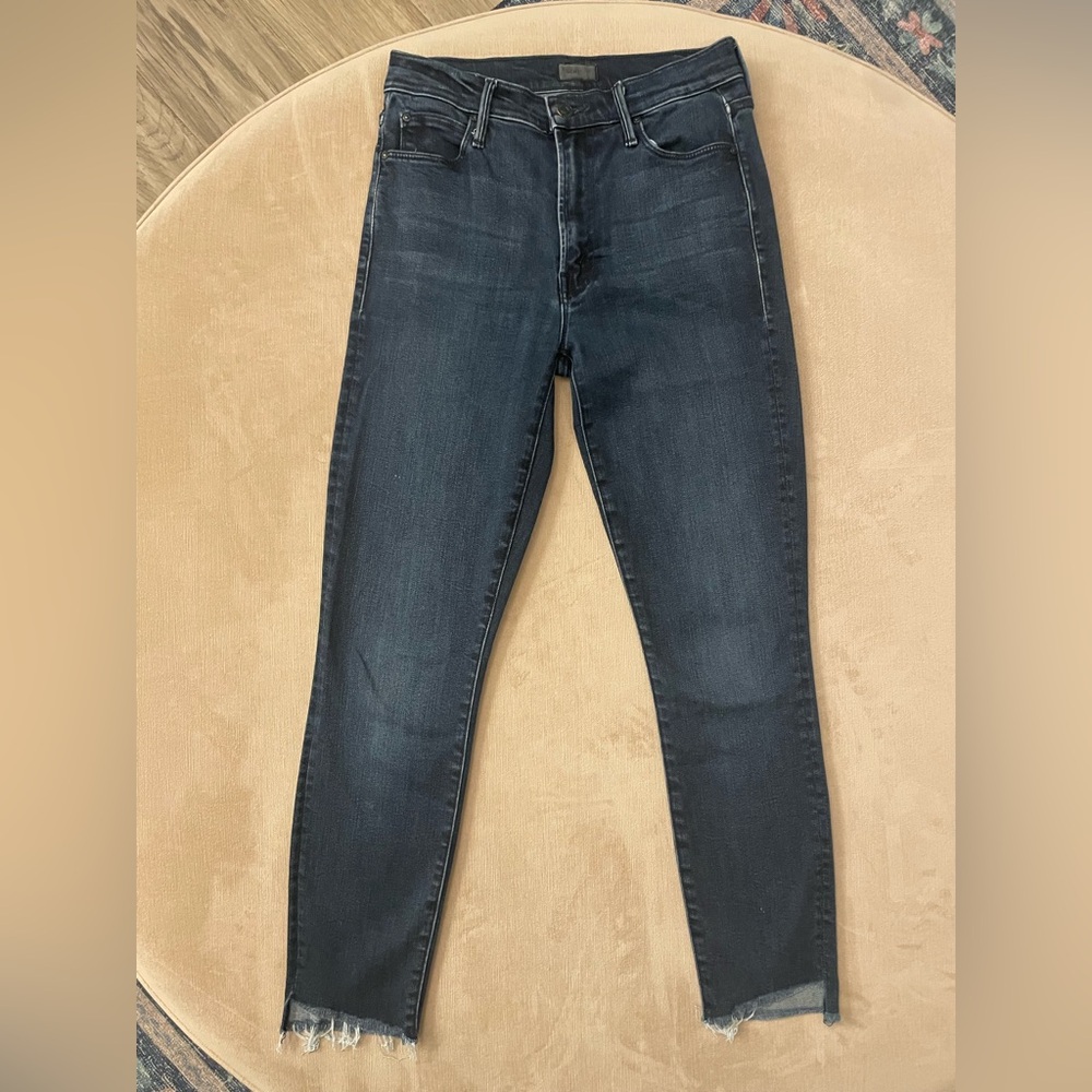 MOTHER Stunner Zip Ankle Step Fray